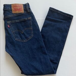 Levi's Men's Dark Blue 514 Straight Fit Jeans size 31 x 32